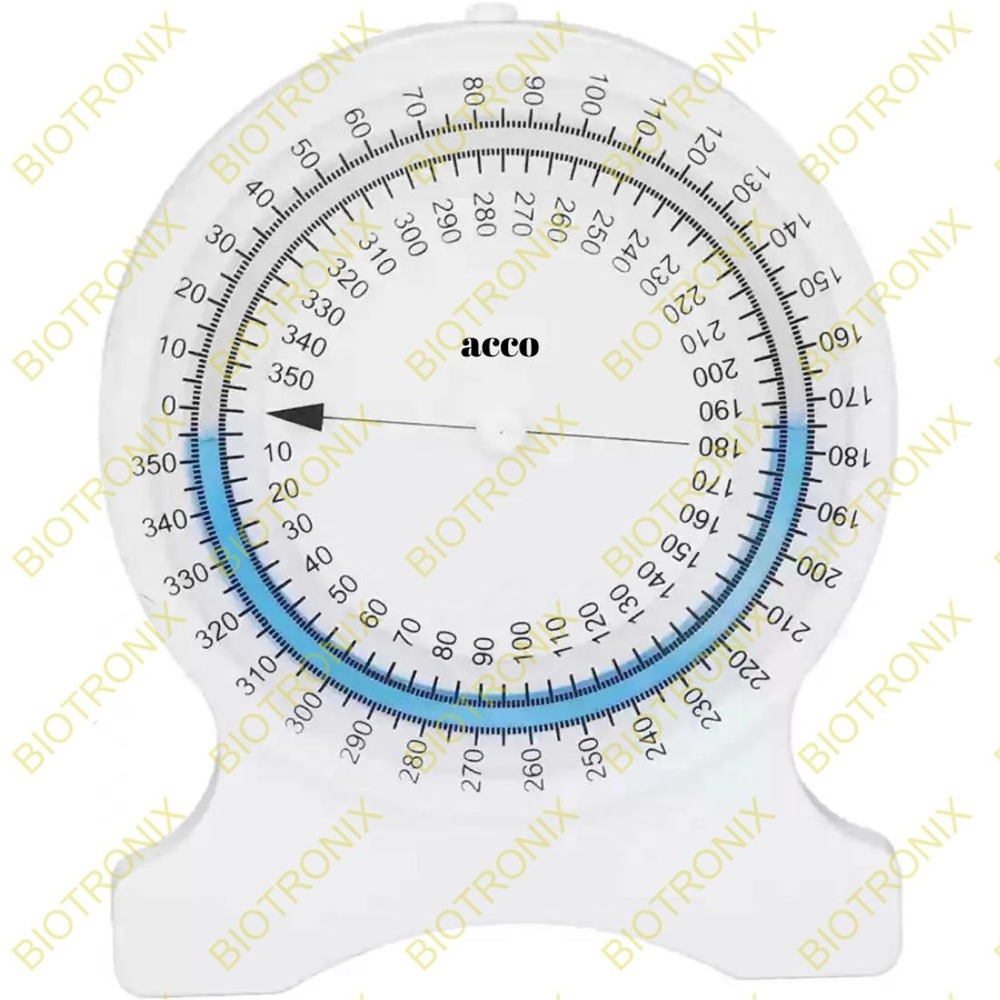 Physiotherapy Rom Measurement Tool Bubble Inclinometer For Joint Mobility Testing