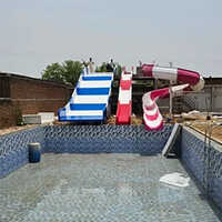 2.5 Feet Frp Water Park Swimming Pool - Color: Blue