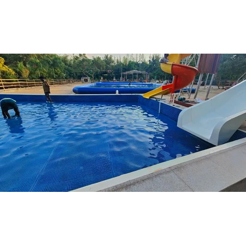 3 Feet Frp Water Park Swimming Pool - Color: Blue