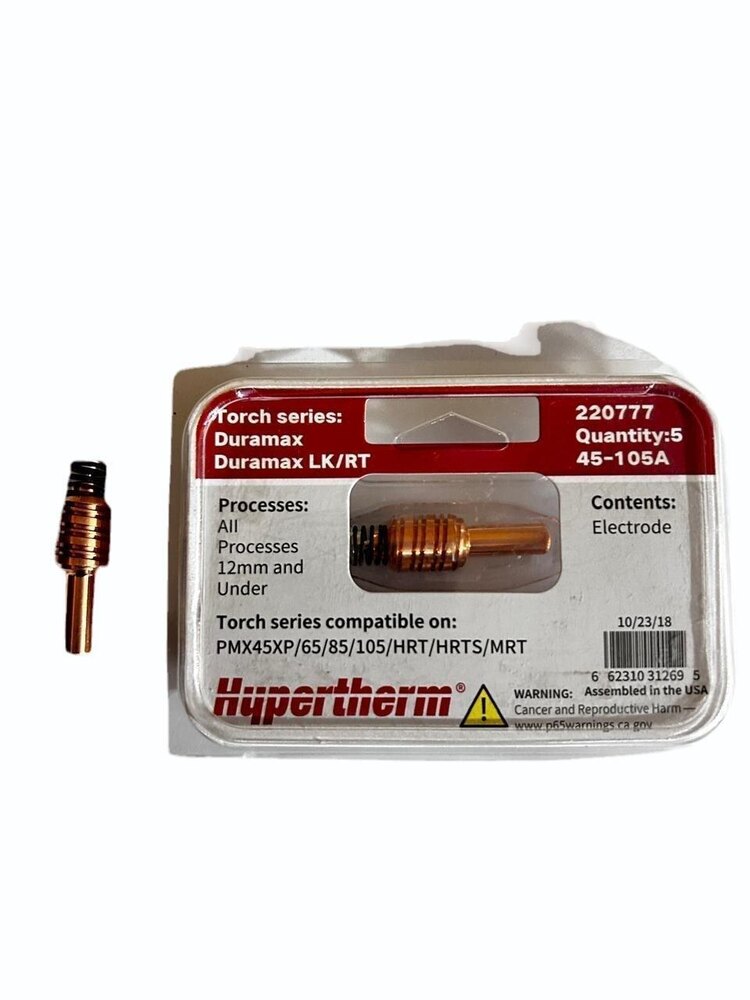 Hypertherm 45XP/65/85/105 ELECTRODE HAND AND MACHINE (220777)