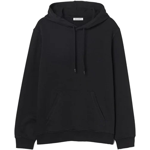 Mens Black Cotton Hoodies