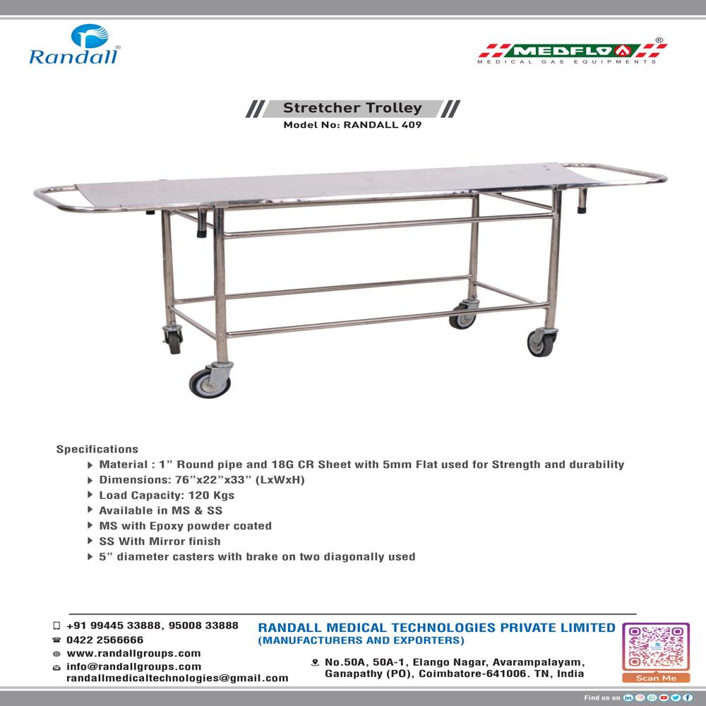 Stretcher Trolley - Color: Broken White