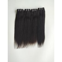 Natural Black Straight Human Hair Weft Extensions