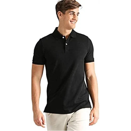 Mens Black Round Neck T-Shirt