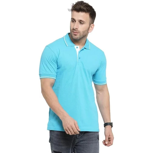 Mens Plain Collar T Shirt