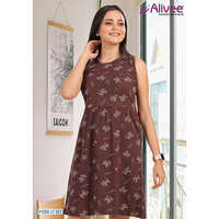 A Line Floral Dress Top