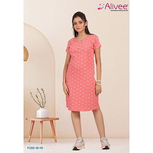 Floral Short Nighty - Color: Different Available