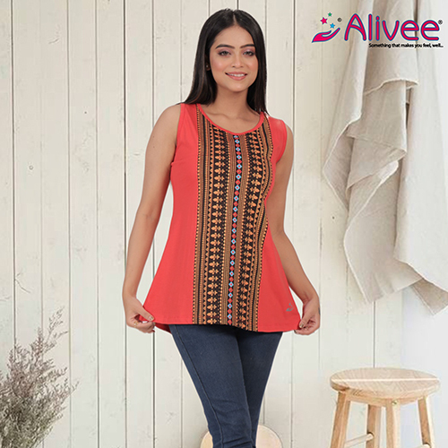 Crew Neck Graphic Tank Top - Color: Different Available