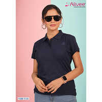 Ladies Solid Polo T-Shirt