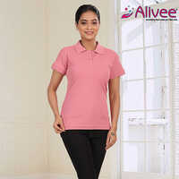 Ladies Solid Polo T-Shirt