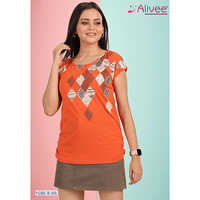 Crew Neck Graphic Dolman T-Shirt