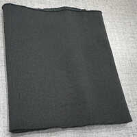 Rib Knit Plain Polyester Fabric