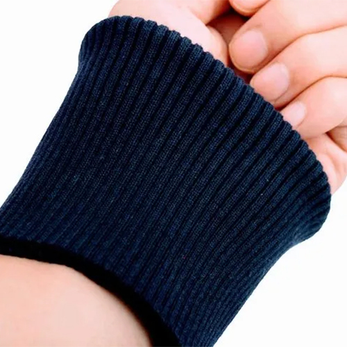 Double Tipping Cotton Rib Knitted Fabric