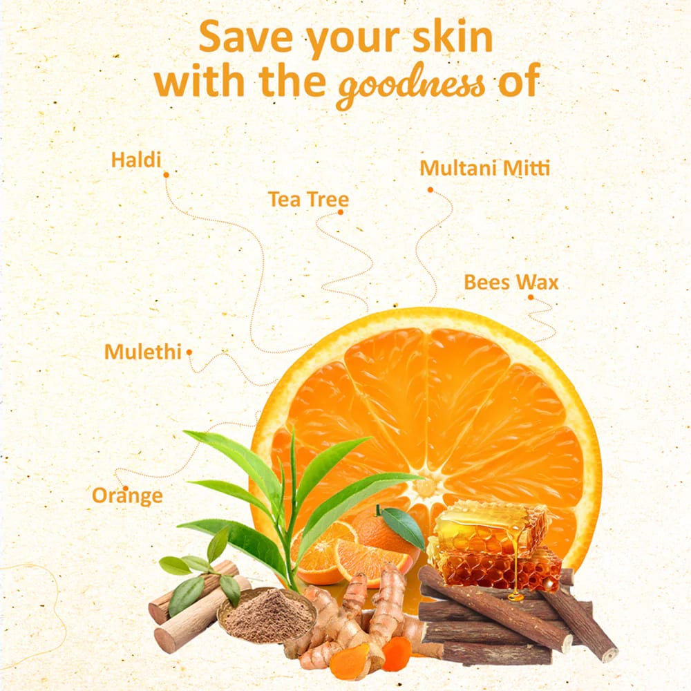 Herbal Haldi Facial Wax Powder 200G | Turmeric Facial Wax Powder 