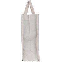 Eco-Friendly Jute Handbag with Colorful Butterfly Print  Reusable Zip Tote (25x8x20 cm)