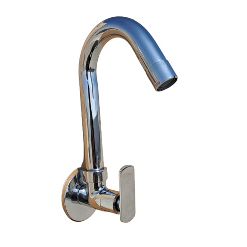 Sink Cock With Free Flange And Ptfe Tape - Color: As Per Requirement