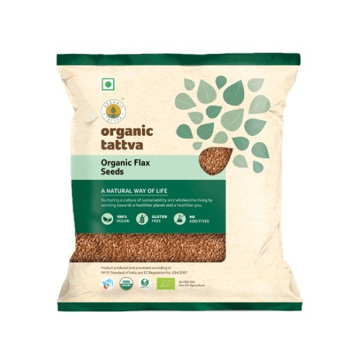Organic Flax Seeds - Color: Brown