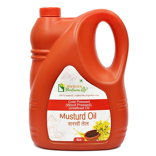 5L Cold Pressed Mustard Oil - Cultivation Type: Organic