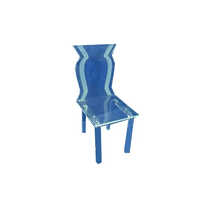 Acrylic Transparent Chair - Color: Blue
