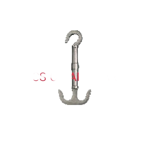 5 Inch Brass Jhula Kadi Anchor Hook - Design: Standard