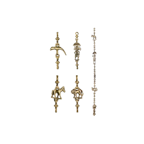 531A Brass Toy Jhoola Kadi - Color: Antique