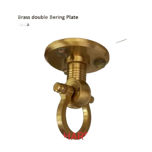 Brass American Ceiling Bearing Plate Kada - Color: Golden