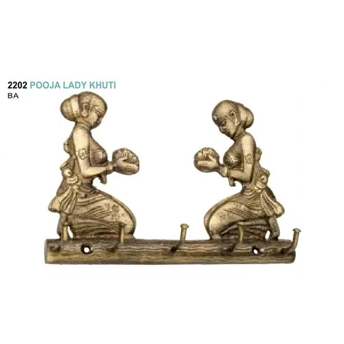 Brass Pooja Lady Hook