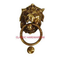 Antique Lion Door Knocker - Material: Brass