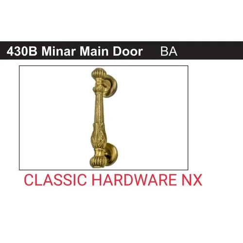 430B Brass Minar Main Door Handle