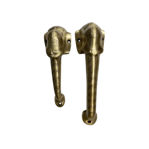 Brass Elephant Door Handle - Application: Hotel