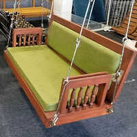 Wooden Carving Swing - Color: Brown