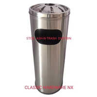 Stainless Steel Ash Can Bin - Color: Silver