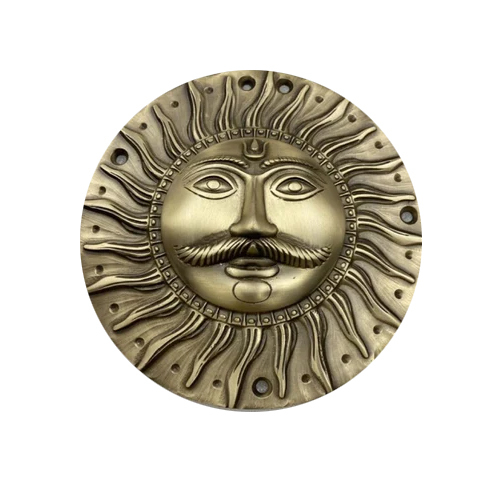 6 Inch Brass Suraj Plate