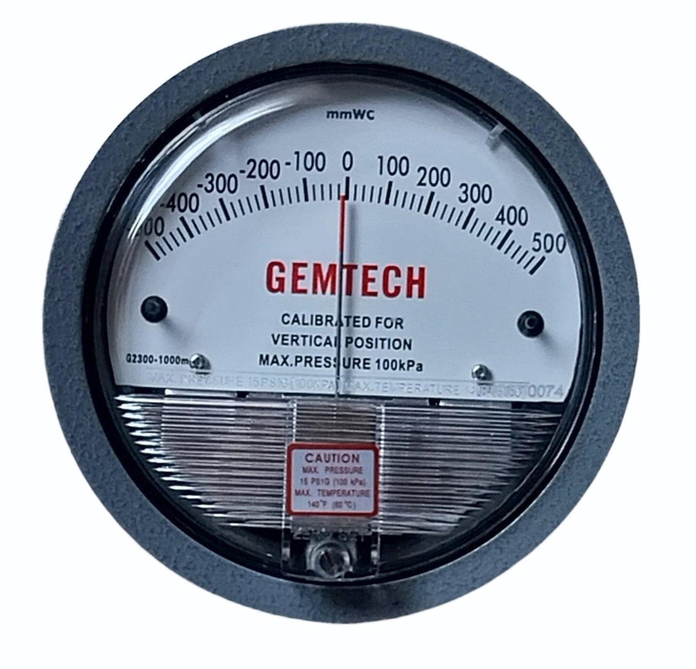 Gemtech Differential Pressure Gauge In Belagola Industrial Area - Accuracy: 2% (-Ha Model 1) Of Fs (3% (-Ha 1.5%) On -0