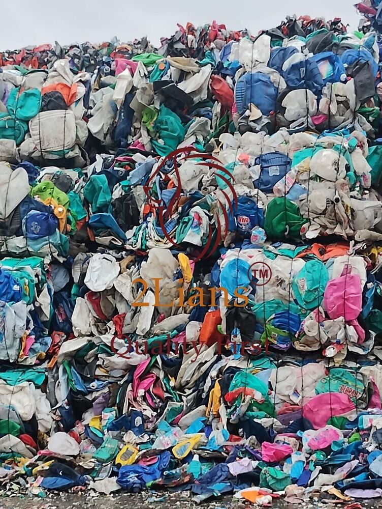 HDPE bottle on bales Mix colors Scrap