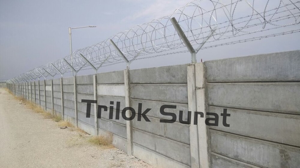 House Prestressed Boundary Walls - Concrete, 5-10 Feet , Eco-friendly, Seepage Resistant, Aesthetic Privacy Solutions For Schools And Hospitals