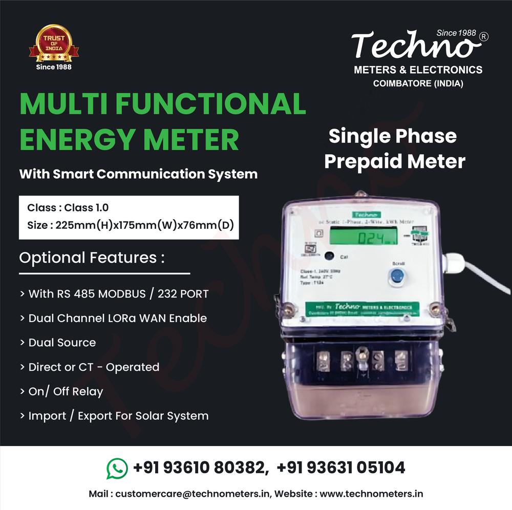 Single Phase Prepayment Meters