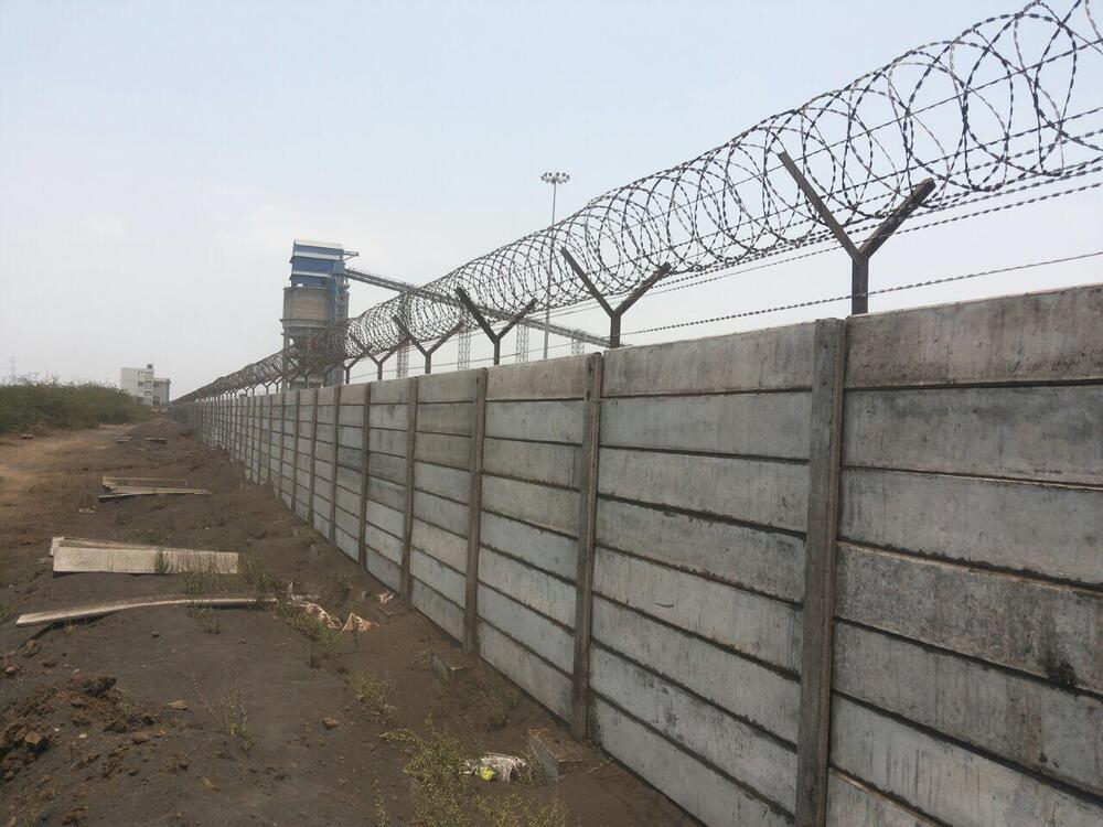 Precast Boundary Walls - Concrete, 5-10 Feet, Painted Surface Treatment | Eco-friendly, Easy Installation, Sturdy Design, Attractive Appearance