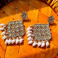 Beaded Kundan Earring