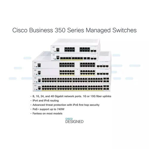 Cisco Switch Cbs350-24t-4g - Dimension (L*w*h): 445 X 240 X 44 Millimeter (Mm)