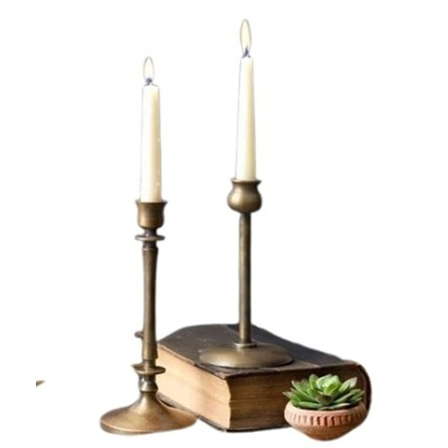 Brass Candle Stand - Color: Brown