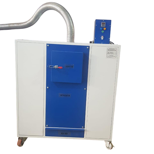 Solid Waste Incinerator Machine - Mild Steel, Standard Size | Natural Circulation, Designed For Industrial Waste Management, High-temperature Operation