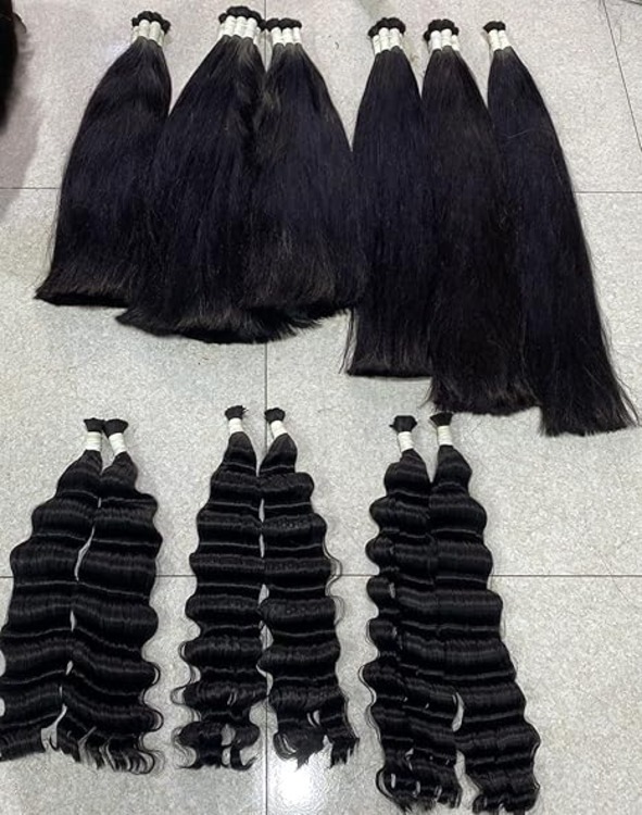 Curly I-Tip Hair Extensions 22in | 100 strand Human hair natural black color Salon Ready