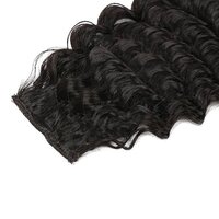 24 Inches Deep Wave Clip in Hair Extensions Full Head 7  Pieces  Deep Curly Clip in Hair