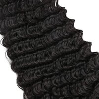 24 Inches Deep Wave Clip in Hair Extensions Full Head 7  Pieces  Deep Curly Clip in Hair