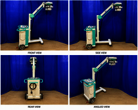 100 Ma Line Frequency Mobile X-ray Machine - Material: Steel & Pvc