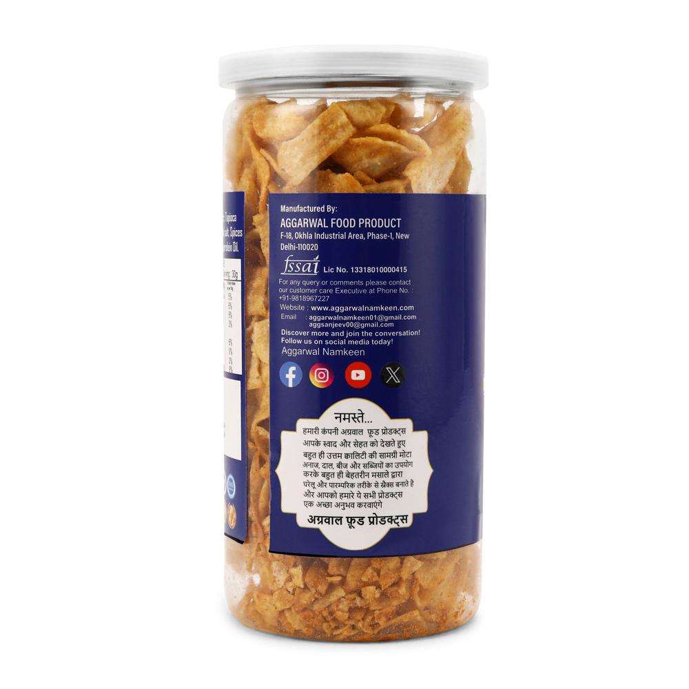 Oats Biryani Chips - 150 Gm Plastic Bottle | Healthy Snack, Crunchy Oat Treat, Baked, Spicy Flavor, Gluten-free, High In Fiber