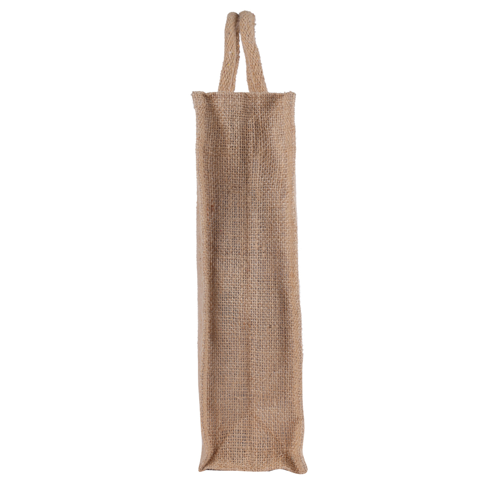 Eco-Friendly Natural Jute Shopping Bag with Zipper Closure  100% Biodegradable Reusable Tote Bag