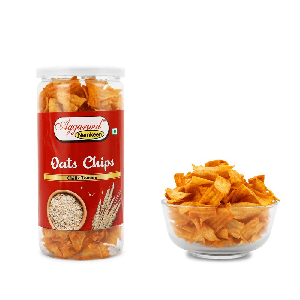 Oats Chilly Tomato Chips - Feature: Healthy Snacks