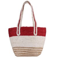 Product Title: Handmade Eco-Friendly Jute Tote Bag  Tricolor Braided Design | Sustainable Shoulder Bag for Women | Stylish & Reusable Shopping Handbag